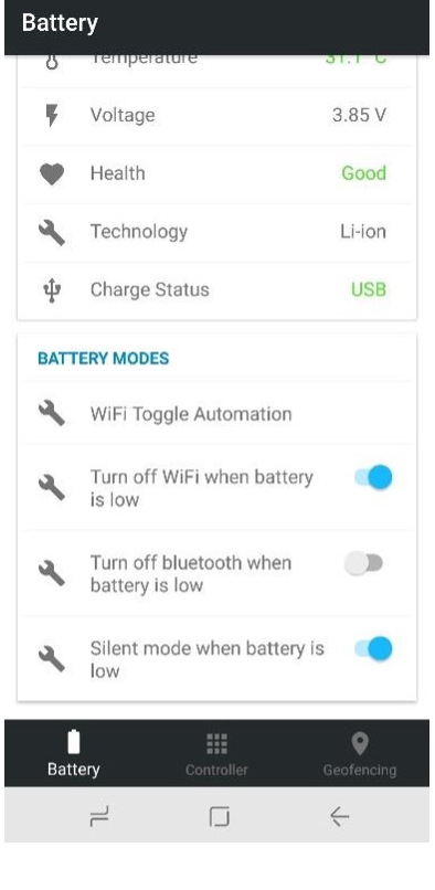 BatteryMetricsAndModes